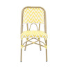 Chaise RIO tressée - Jaune