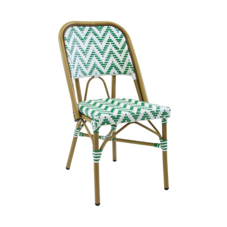 Chaise RIO tressée - Vert