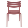 Chaise Helen en polypropylène empilable col. Marsala