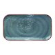 Assiette rectangulaire 32,5x17,5 cm Salsa en mélamine - bleu
