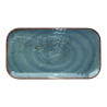 Assiette rectangulaire 32,5x17,5 cm Salsa en mélamine - bleu