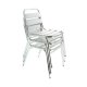 Chaise BRUXELLES aluminium empilable