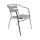 Fauteuil BRUXELLES aluminium empilable