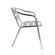 Fauteuil BRUXELLES aluminium empilable