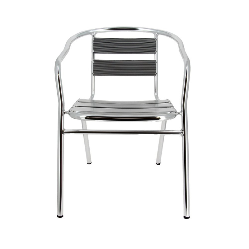 Fauteuil BRUXELLES aluminium empilable