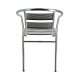 Fauteuil BRUXELLES aluminium empilable
