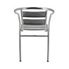 Fauteuil BRUXELLES aluminium empilable