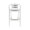 Tabouret BRUXELLES aluminium empilable