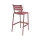 Tabouret Helen en polypro empilable col. Marsala