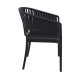 Fauteuil PORTOFINO en polypro empilable - Noir