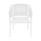 Fauteuil PORTOFINO en polypro empilable - Blanc