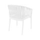Fauteuil PORTOFINO en polypro empilable - Blanc