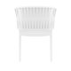 Fauteuil PORTOFINO en polypro empilable - Blanc