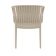 Fauteuil PORTOFINO en polypro empilable - Taupe