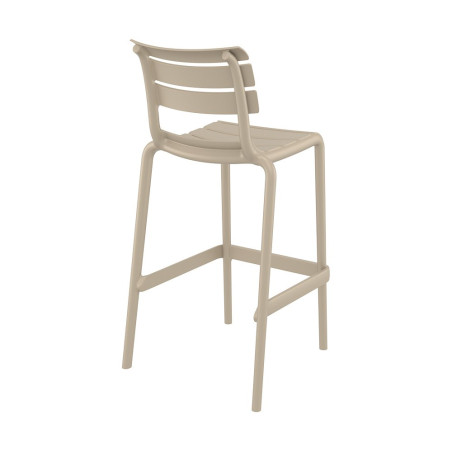 Tabouret Helen en polypro empilable col. Taupe