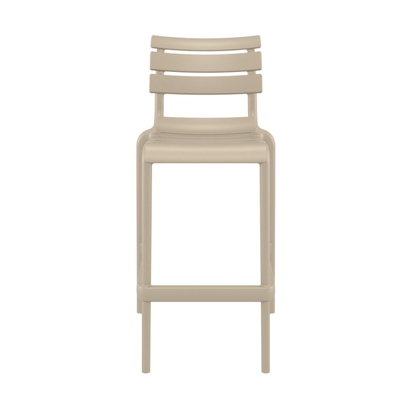 Tabouret Helen en polypro empilable col. Taupe
