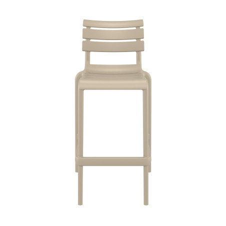 Tabouret Helen en polypro empilable col. Taupe