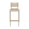 Tabouret Helen en polypro empilable col. Taupe