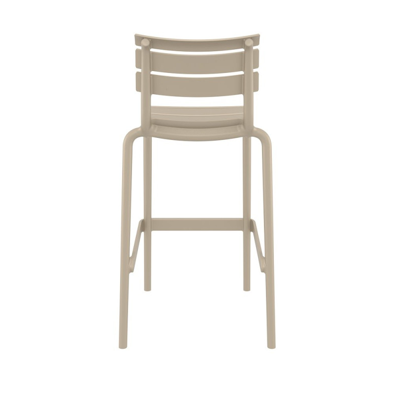 Tabouret Helen en polypro empilable col. Taupe
