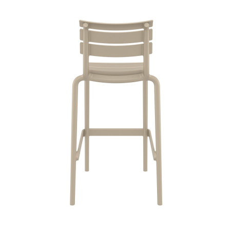 Tabouret Helen en polypro empilable col. Taupe