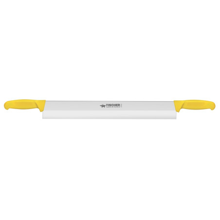 Couteau à fromage 50 cm - 2 mains - jaune