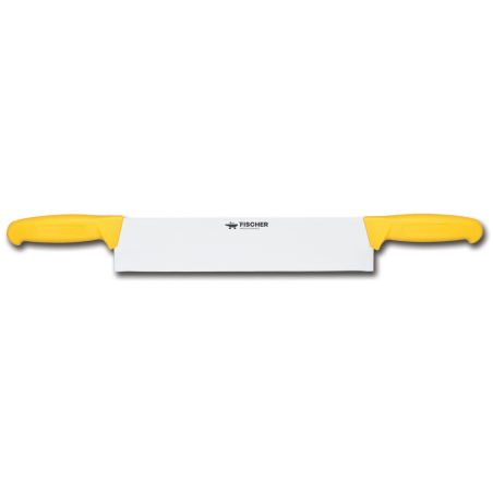 Couteau à fromage 33 cm - 2 mains - jaune