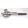 Presse à steak avec pelette diam 10 cm - Ronde - Inox