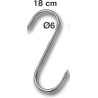 Esse de boucher 18 cm - diam 6 mm - Inox