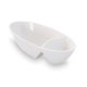 Coupe 2 compartiments - Porcelaine 19x9 cm