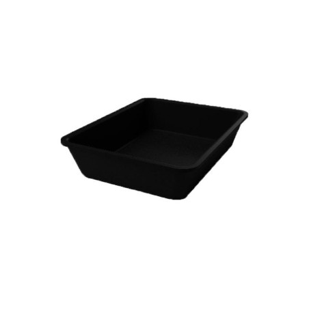 Plat rectangulaire en plexiglass 280x210x60 mm  LineoPlus Série 28 - Noir
