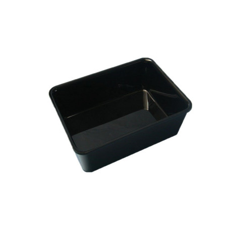 Plat rectangulaire en plexiglass 280x210x100 mm LineoPlus Série 28 - Noir