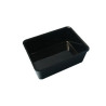 Plat rectangulaire en plexiglass 280x210x100 mm LineoPlus Série 28 - Noir