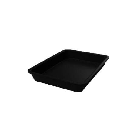 Plat rectangulaire en plexiglass  280x210x50 mm LineoPlus Série 28 - Noir