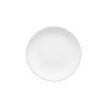 Assiette plate  ø 22 cm  en grès - Pearl - Blanc
