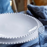 Assiette plate ø 28 cm  en grès - Pearl - Blanc