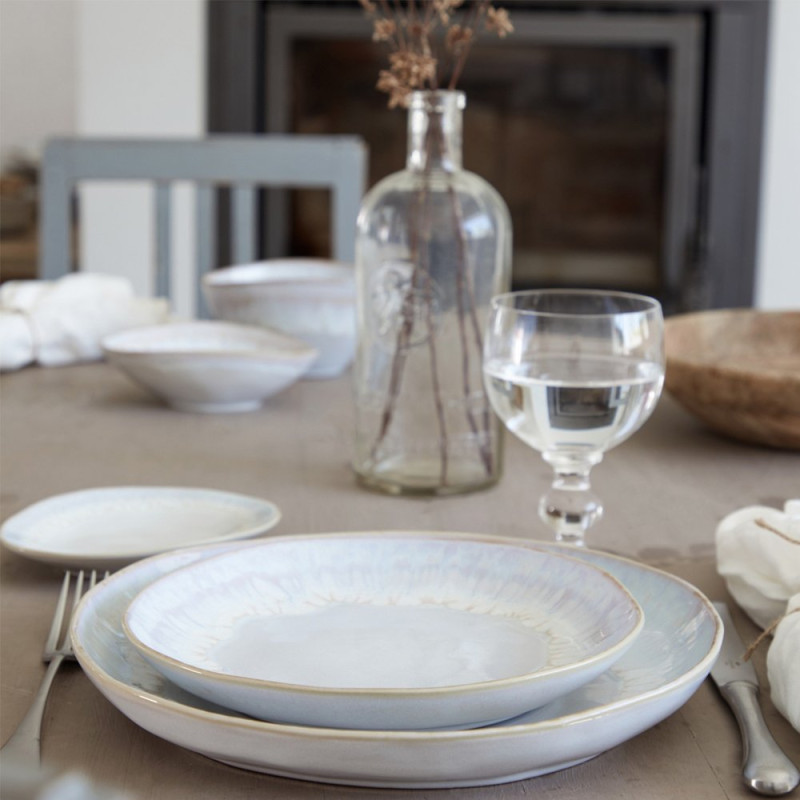 Assiette plate ø 22 cm en grès - Brisa