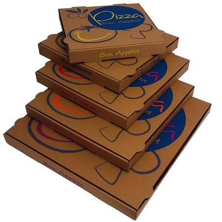 Boite à pizza L'Originale 26x26x3,5 cm