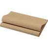 Serviette de table jetable Dunisoft Bio 40x40 cm - Brun naturel