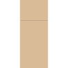 Serviette de table jetable Duniletto Bio Dunisoft Slim 40x33 cm - Brun naturel - 65 pièces