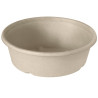 Bagasse bol droit 900 ml BioPack - 19,4x19,4x5,3 cm - Couvercle en option