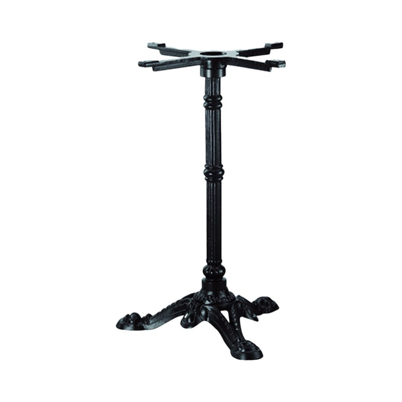 Pack plateau cerclé diam60 cm Aurum et laiton + Pied Retro noir 3 branches