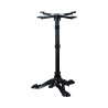 Pack plateau cerclé diam60 cm Aurum et laiton + Pied Retro noir 3 branches