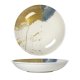 Assiette creuse - Porcelaine ø 25cm -Dyonisos - Blanc, bleu et or Manufacture de Digoin