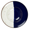 Assiette à pâtes - Porcelaine ø 27 cm - Poséidon - Blanc, Ivoire et bleu