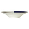 Assiette à pâtes - Porcelaine ø 27 cm - Poséidon - Blanc, Ivoire et bleu