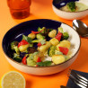 Salad bowl - Porcelaine ø 20 cm - Poséidon - Blanc, Ivoire et bleu