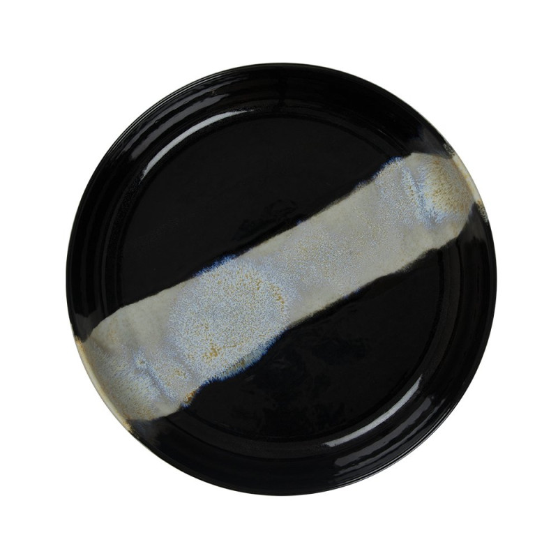 Salad bowl - Porcelaine ø 20 cm - Circé - Noir et nacre