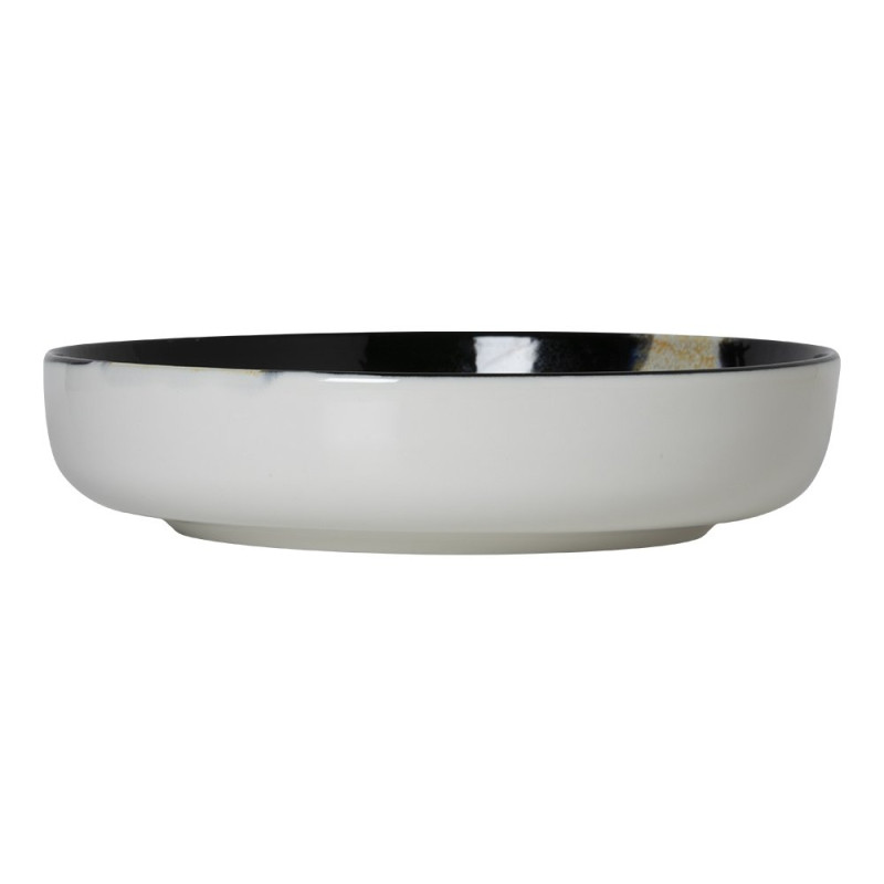Salad bowl - Porcelaine ø 20 cm - Circé - Noir et nacre