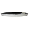 Assiette bord droit - Porcelaine  ø 27 cm - Circé - Bord droit - Noir et nacre