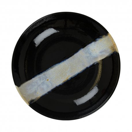 Assiette creuse - Porcelaine Ø.25 cm - Circé - Noir et nacre